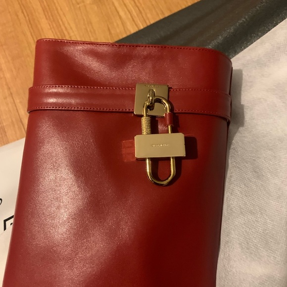 Givenchy Red Leather Boots - Picture 5 of 5